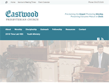 Tablet Screenshot of eastwoodchurch.org